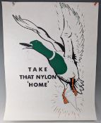 Fishing London Angling Association Basic Angling Training Posters c1972, lined reinforced paper with