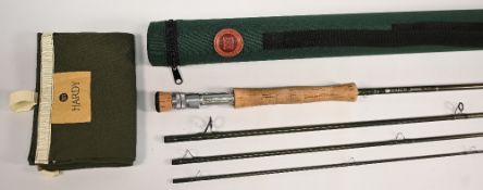 Hardy Alnwick fine Demon carbon trout fly rod, 10ft 4pc line 7#, alloy double uplocking reel seat