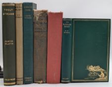 Period Fishing Books: a good collection to include Trout Streams Carter Platts (undated), The