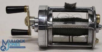 Hardy Elarex multiplier reel with level wind, ratchet on/off button, brake tension regulator,