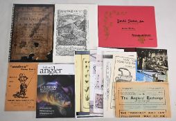 Fishing Publications and Catalogues to include D W H Foster 1885 spiral bound facsimile catalogue,