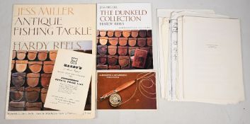 A quantity of items relating to Hardy Brothers to include The Jess Miller Antique Fishing Tackle,