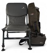 IRC Contact Folding Padded Fishing Seat, with adjustable feet, plus a TF Gear padded rod bag -