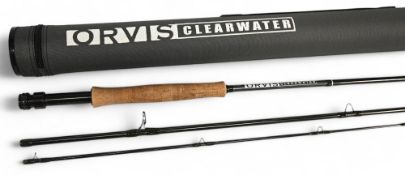 Orvis Clearwater 9' 4 piece graphite trout fly rod, weight 5, 3rd section broken, good for spares