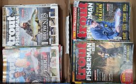 2007-2022 Trout Fisherman Magazine, a good clean collection in two boxes