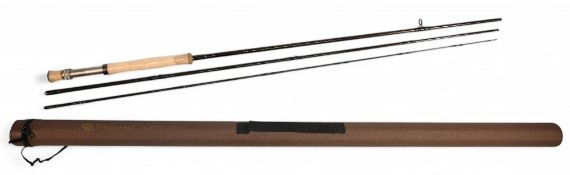 Wychwood True Fly carbon trout fly rod 10ft 3pc line 7/8, alloy double uplocking reel seat, lined