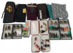 Hardy Bros Fishing Rod Bags, plus a Sage rod bag and two unbranded bags, reel bag, a collection of