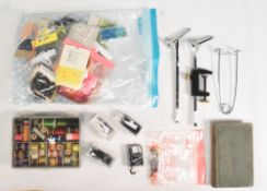 Fishing Accessories - Collection of Frits and feathers, silks and threads, salmon irons single,