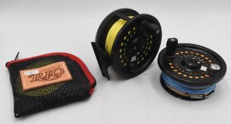 Scientific Anglers System 2 1011 alloy fly reel and spare spool - a wide spool reel with rear drag