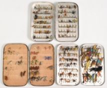 3x Wheatley alloy pocket fly boxes, 6