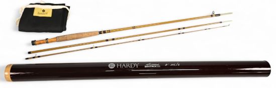 Hardy Alnwick Sirrus Sintrix glass trout fly rod: 8ft 3pc line 5/6# alloy sliding reel fitting and
