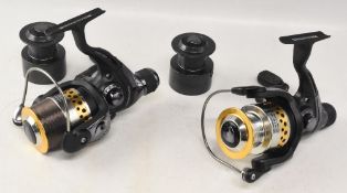 Pair of Lineaeffe Black Seal 50RD reels, in little used condition, rear drag ventilated skirted