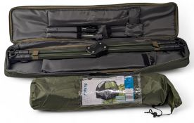 Fishing Shelter/Bivvy by Crane - with a bagged rod and accessories rest, both in very light used