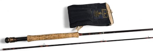 Hardy Graphite DeLuxe carbon trout fly rod 10ft 2pc line 6/7# alloy uplocking reel seat, lined