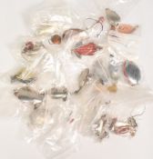 Large mixed assortment of vintage metal lures, including Colorado, scale and kidney spoons, mainly
