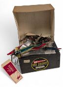 Quantity of leather wagtail vintage lures up to 4