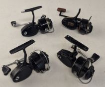 3x Mitchell 308 spinning reels, working but some marks to the paint, and a scarce Mitchell 308 Pro