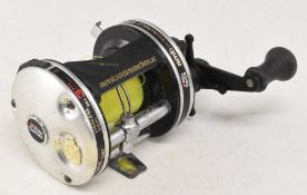 Abu Garcia ambassador 6501 C LHW multiplier reel, foot stamp 91-09-92, free spool, rim mounted
