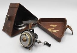 Illingworth No.3 casting reel, fully enclosed gear casing, alloy handle, adjustable drag, c/w