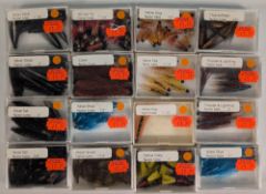 Collection of new shop stock salmon, sea trout tube flies, sizes ½
