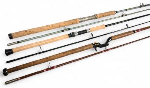 Abu Atlantic 460 LANGD glass spinning rod 9ft 2pc CW10-60g, trigger grip reel seat, spring rings,