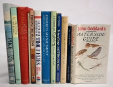 12x Fishing Books to include John Goddard's Waterside Guide 1988, The Pocket Guide to Trout & Salmon