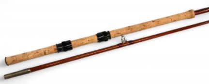 Scarce Hardy Glaskona No H45019 light spinning rod, 8ft 2pc, 21