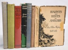 6x period Fishing Books and an odd book to include Haunts and Hints for Anglers, Fresh Water Angling