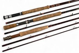Lure Flash Kevlar Centurion carbon fibre with Kevlar stripes trout fly rod 10ft 3pc line 7/9#, alloy