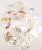 Collection of vintage lures including USA plugs, Oreno hand painted baits, jointed plugs and more.