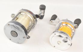 Shakespeare SKP saltwater multiplier reel, free spool, star drag, level wind and an Aihua bait