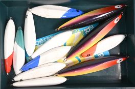 12x Surface Skipper lures by Ranger, JFP & Samson, sizes up to 7