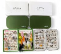 2x Unused Orvis Fly Boxes, with foam linings, in original boxes, plus a Richard Wheatley clip box