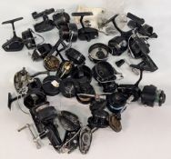 Large collection of Mitchell reels for spares & repairs, models include Prince, 206, 300, CAP &