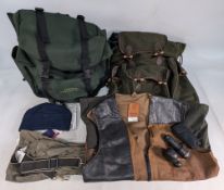 Super Specialist Fishing Bag/Rucksack, with contents of Gorro Deportivo L/XL hat, Crane Trail