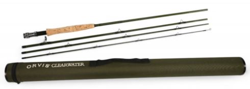 Orvis USA Clearwater carbon trout fly rod, 9ft 4pc, line 6#, 3 5/8