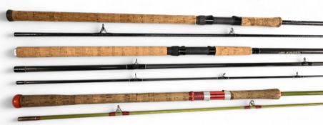 3x Various rods - Daiwa V Specialist High Performance carbon rod 12ft 2pc 1 1/2lb test curve 28