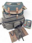 Large Daiwa Wilderness Fishing Bag with shoulder strap, section for 6 reels, multi pockets, size #