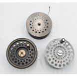 Hardy Bros spare spools, as follows: Perfect 3 ½" wide spool. St George 3 ¾". Golden Prince 3 ¾". (