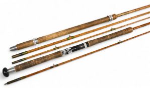 Edgar Sealey Octopus Brand Spinner split cane rod, 8ft 2pc, 23