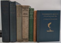 Period Fishing Books: a good collection to include Dry Fly Fishing R C Simpson 1929, Fisherman's