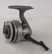 Scarce Universal Threadex Patent spinning reel, LHW, half bail, front drag, bail needs attention.