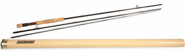 Sage USA Graphite III 7100-3 RPL 3 5/8oz carbon trout fly rod, 10ft 3pc line 7#, alloy uplocking