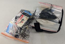 Quantity of saltwater fishing high quality hooks, split rings, links, and a quantity of saltwater