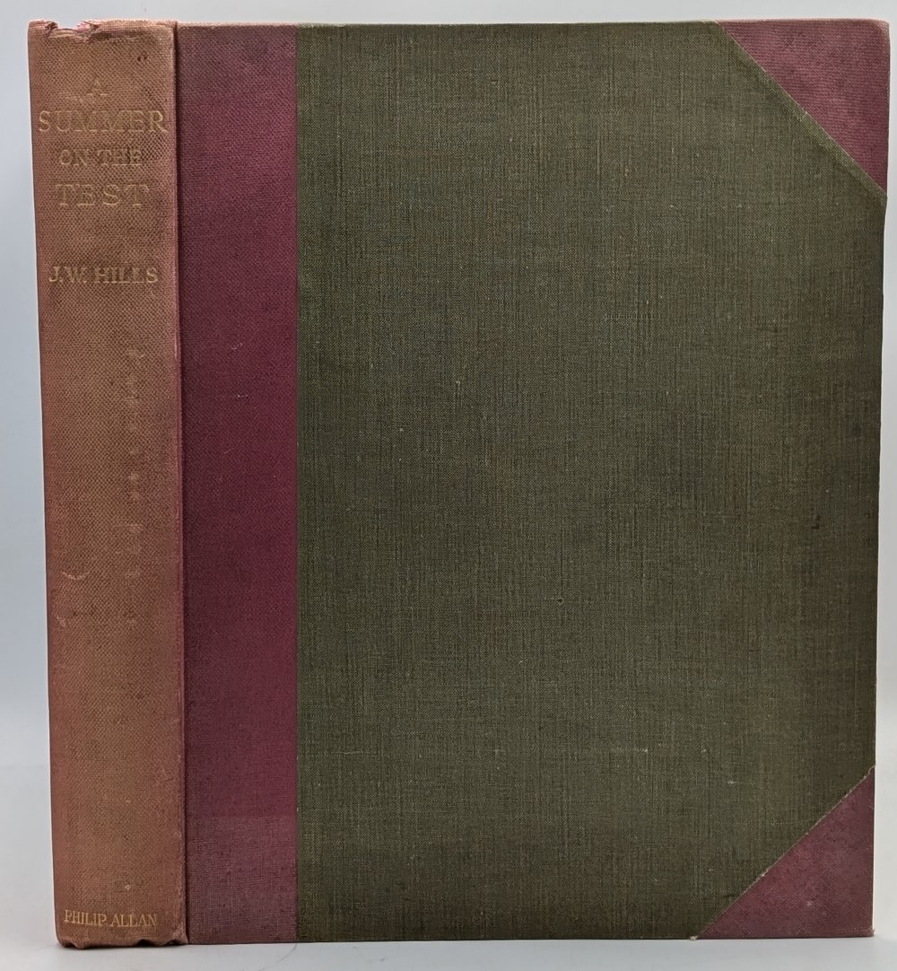 1924 A Summer on the Test John Waller Hills, with 12 dry points illustrations by Norman Wilkinson,