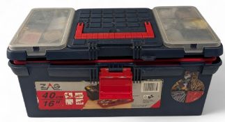 Tuff Stuff Fishing Tackle Boxes, full of tackle and accessories mostly sea fishing items, line,