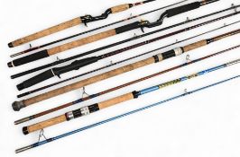 A collection of Abu spinning rods, all in good useable condition, as follows: Suecia 311 Zoom 6ft 6