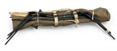 Vintage Safari Trifold Camp Bed, suit fishing - canvas and metal framed G