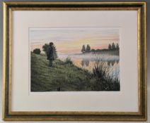 Chris Turnbull (b.1950) Original watercolour painting of Neville Fickling from the book Big Fish