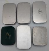 6x Richard Wheatley Fly Boxes, all with compartments full of assorted flies, a good clean collection